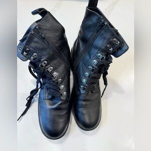 BP Taylor-Lea Black Lace up combat boots size 10
